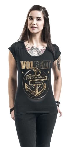 "Anchor" T-Shirt Black By Volbeat 8 "Anchor" T-Shirt Black By Volbeat -Fashion Lady Clothing Shop 490940wa