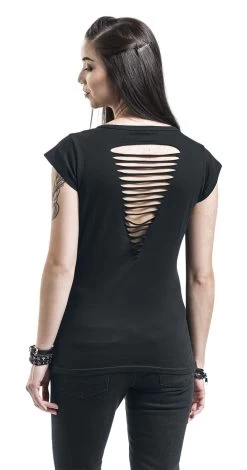 "Anchor" T-Shirt Black By Volbeat 9 "Anchor" T-Shirt Black By Volbeat -Fashion Lady Clothing Shop 490940wb