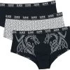 "Panty Set With Celtic-Style Motifs" Panty Set Black By Black Premium By EMP