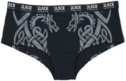 "Panty Set With Celtic-Style Motifs" Panty Set Black By Black Premium By EMP -Fashion Lady Clothing Shop 491990a4