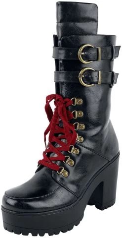 "2 - Harley Quinn" Laced Boots Black-brown By Suicide Squad