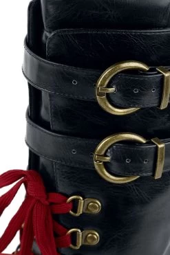 "2 - Harley Quinn" Laced Boots Black-brown By Suicide Squad -Fashion Lady Clothing Shop 492179d