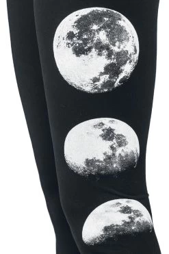 "Leggings With Moon" Leggings Black By Gothicana By EMP -Fashion Lady Clothing Shop 493368d