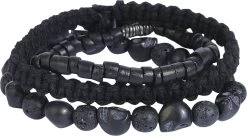 "Skull Bracelet" Bracelet Set Black By Rock Rebel By EMP