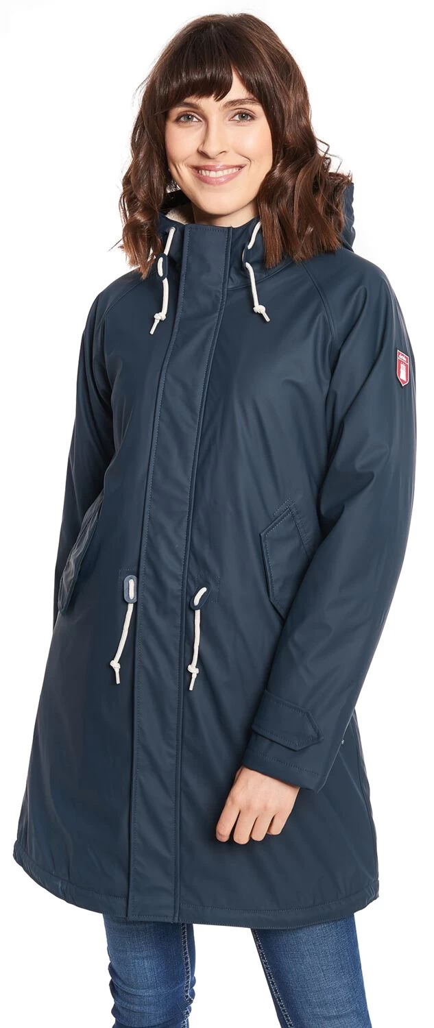 "Friese Tidaholm" Winter Coat Navy-white By Derbe Hamburg 4 "Friese Tidaholm" Winter Coat Navy-white By Derbe Hamburg - Image 4