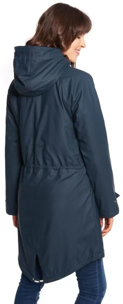 "Friese Tidaholm" Winter Coat Navy-white By Derbe Hamburg 10 "Friese Tidaholm" Winter Coat Navy-white By Derbe Hamburg -Fashion Lady Clothing Shop 495322wb