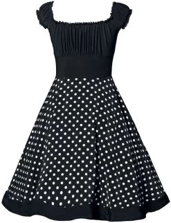 "Off-The-Shoulder Swing Dress" Medium-length Dress Black-white By Belsira 7 "Off-The-Shoulder Swing Dress" Medium-length Dress Black-white By Belsira -Fashion Lady Clothing Shop 495400b