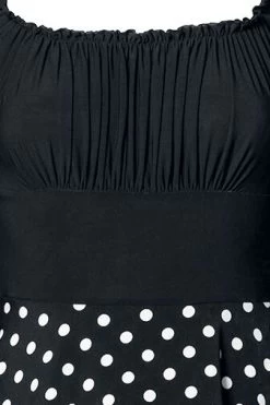 "Off-The-Shoulder Swing Dress" Medium-length Dress Black-white By Belsira 8 "Off-The-Shoulder Swing Dress" Medium-length Dress Black-white By Belsira -Fashion Lady Clothing Shop 495400d