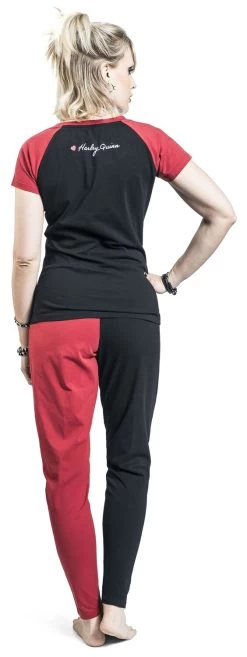 "2 - Live Fast Die Clown" Pyjama Red-black By Suicide Squad -Fashion Lady Clothing Shop 495735wb