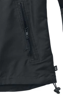 "Ladies' Windbreaker Front Zip" Windbreaker Black By Brandit -Fashion Lady Clothing Shop 495819d