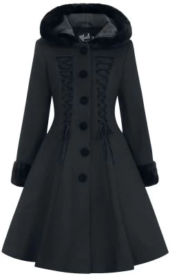 "Amaya Coat" Coats Black By Hell Bunny
