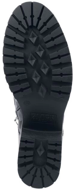 "Dark Lace-Up Boots With Camouflage Pattern And Heel" Boot Black By Black Premium By EMP -Fashion Lady Clothing Shop 499435a5