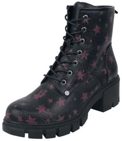 "Black Boots With Star Pattern" Boot Black By RED By EMP