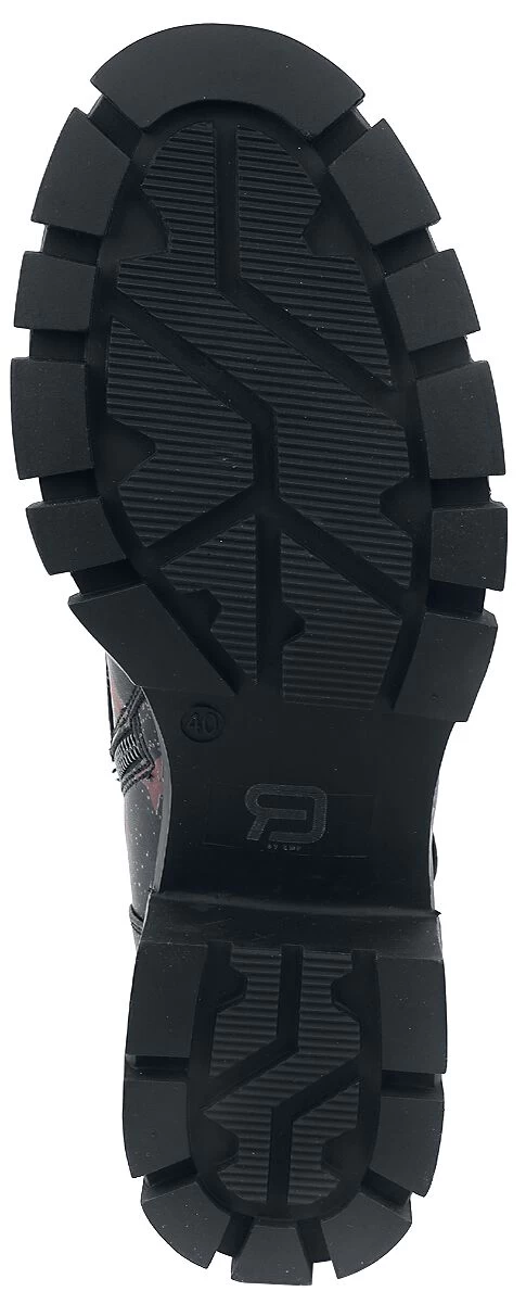 "Black Boots With Star Pattern" Boot Black By RED By EMP 5 "Black Boots With Star Pattern" Boot Black By RED By EMP - Image 5