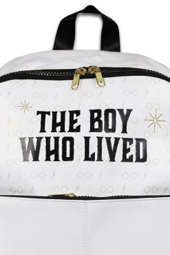 "The Boy Who Lived" Backpack White By Harry Potter -Fashion Lady Clothing Shop 499901d