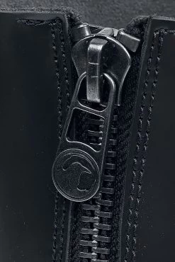 "Steel-Capped Lace-Up Boots" Boot Black By Black Premium By EMP -Fashion Lady Clothing Shop 502988d