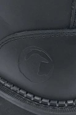 "Black Lace-Up Boots" Boot Black By Black Premium By EMP -Fashion Lady Clothing Shop 502993d