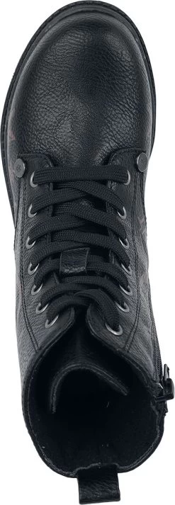 "Boots With Anarchy Print" Children's Boots Black By Rock Rebel By EMP -Fashion Lady Clothing Shop 503855a4