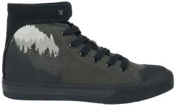 "Sneakers With Forest And Wolf Print" Sneakers High Dark Grey By Black Premium By EMP 10 "Sneakers With Forest And Wolf Print" Sneakers High Dark Grey By Black Premium By EMP -Fashion Lady Clothing Shop 504479a3