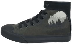 "Sneakers With Forest And Wolf Print" Sneakers High Dark Grey By Black Premium By EMP 11 "Sneakers With Forest And Wolf Print" Sneakers High Dark Grey By Black Premium By EMP -Fashion Lady Clothing Shop 504479a4