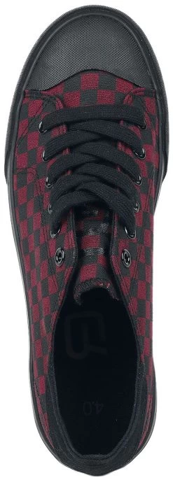 "Sneakers With Chessboard Pattern" Sneakers Black-red By RED By EMP -Fashion Lady Clothing Shop 504740a5