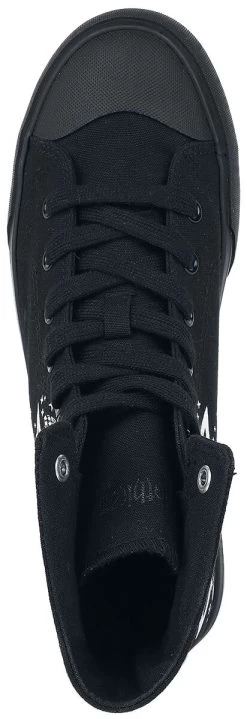 "Sneakers With Pentagrams And Occult Symbols" Sneakers High Black By Gothicana By EMP -Fashion Lady Clothing Shop 504897a5