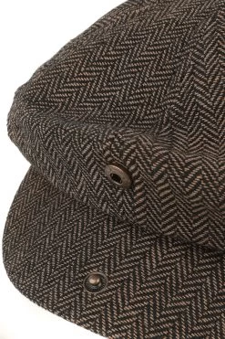 "Brood Snap Cap" Beanie Brown By Brixton -Fashion Lady Clothing Shop 506429d