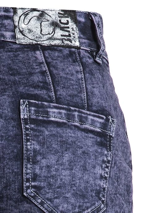 "Denim Shorts With Purple Wash" Shorts Aubergine By Black Premium By EMP 3 "Denim Shorts With Purple Wash" Shorts Aubergine By Black Premium By EMP - Image 3