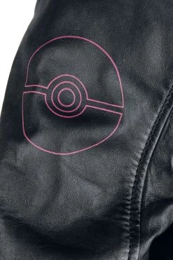 "Pikachu - Rocks" Leather Jacket Black By Pokémon -Fashion Lady Clothing Shop 507287d2