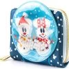 "Loungefly - Mickey & Minnie Snowman" Wallet Multicolour By Mickey Mouse