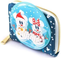 "Loungefly - Mickey & Minnie Snowman" Wallet Multicolour By Mickey Mouse -Fashion Lady Clothing Shop 507314a3