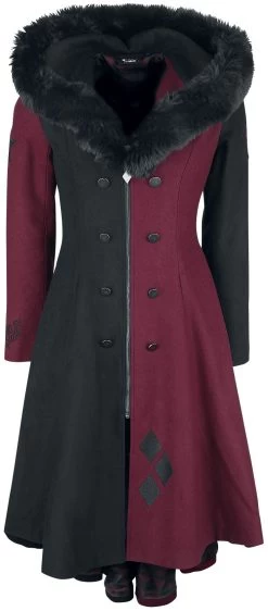 "Harley Quinn" Winter Coat Red-black By Batman