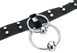 "Ring Choker" Choker Black-silver By Gothicana By EMP -Fashion Lady Clothing Shop 508717d