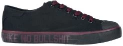 "Take No Bullshit" Sneakers Black-red By RED By EMP -Fashion Lady Clothing Shop 511744a3