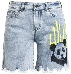 "Shorts With Panda Bear Print" Shorts Light Blue By RED By EMP