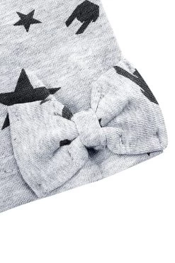 "Set Of Two Kids’ Leggings With Rock Hand And Stars" Leggings Black-grey By EMP Stage Collection -Fashion Lady Clothing Shop 512542d2
