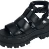"Aspha GLD" Sandal Black By Buffalo