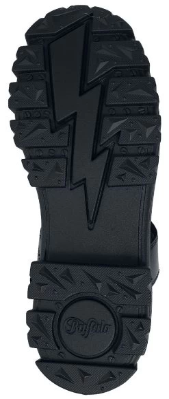 "Aspha GLD" Sandal Black By Buffalo -Fashion Lady Clothing Shop 512693a5