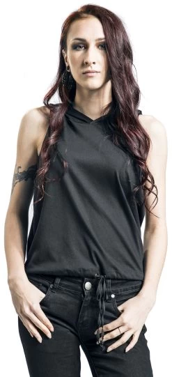 "Keny Top" Top Black By Outer Vision -Fashion Lady Clothing Shop 515445wa