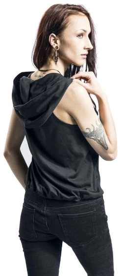 "Keny Top" Top Black By Outer Vision -Fashion Lady Clothing Shop 515445wb