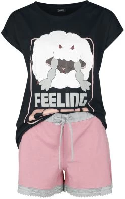 "Wooloo - Feeling Cosy" Pyjama Black-pink By Pokémon