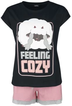 "Wooloo - Feeling Cosy" Pyjama Black-pink By Pokémon -Fashion Lady Clothing Shop 517237c