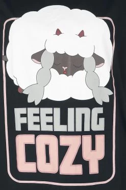 "Wooloo - Feeling Cosy" Pyjama Black-pink By Pokémon -Fashion Lady Clothing Shop 517237d