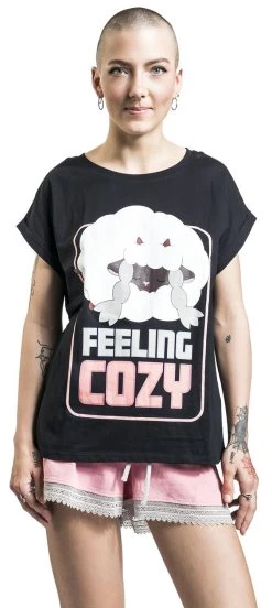 "Wooloo - Feeling Cosy" Pyjama Black-pink By Pokémon -Fashion Lady Clothing Shop 517237wa