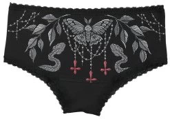 "Three-pack Of Pants With Witch Motifs" Panty Set Black By Gothicana By EMP -Fashion Lady Clothing Shop 519866a2