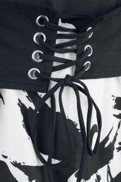 "Night Of The Crow Top" T-Shirt Black-white By Vixxsin -Fashion Lady Clothing Shop 519959d