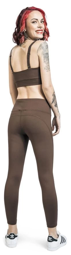 "Chandra" Leggings Brown By Rockupy -Fashion Lady Clothing Shop 520039wb