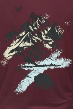 "Long-sleeved Shirt With Forest Print" Long-sleeve Shirt Red By RED By EMP -Fashion Lady Clothing Shop 520252d