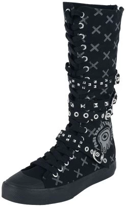 "Phat Kandi X Black Blood By Gothicana Trainers" Sneakers High Black By Black Blood By Gothicana