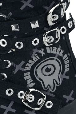 "Phat Kandi X Black Blood By Gothicana Trainers" Sneakers High Black By Black Blood By Gothicana -Fashion Lady Clothing Shop 520776d